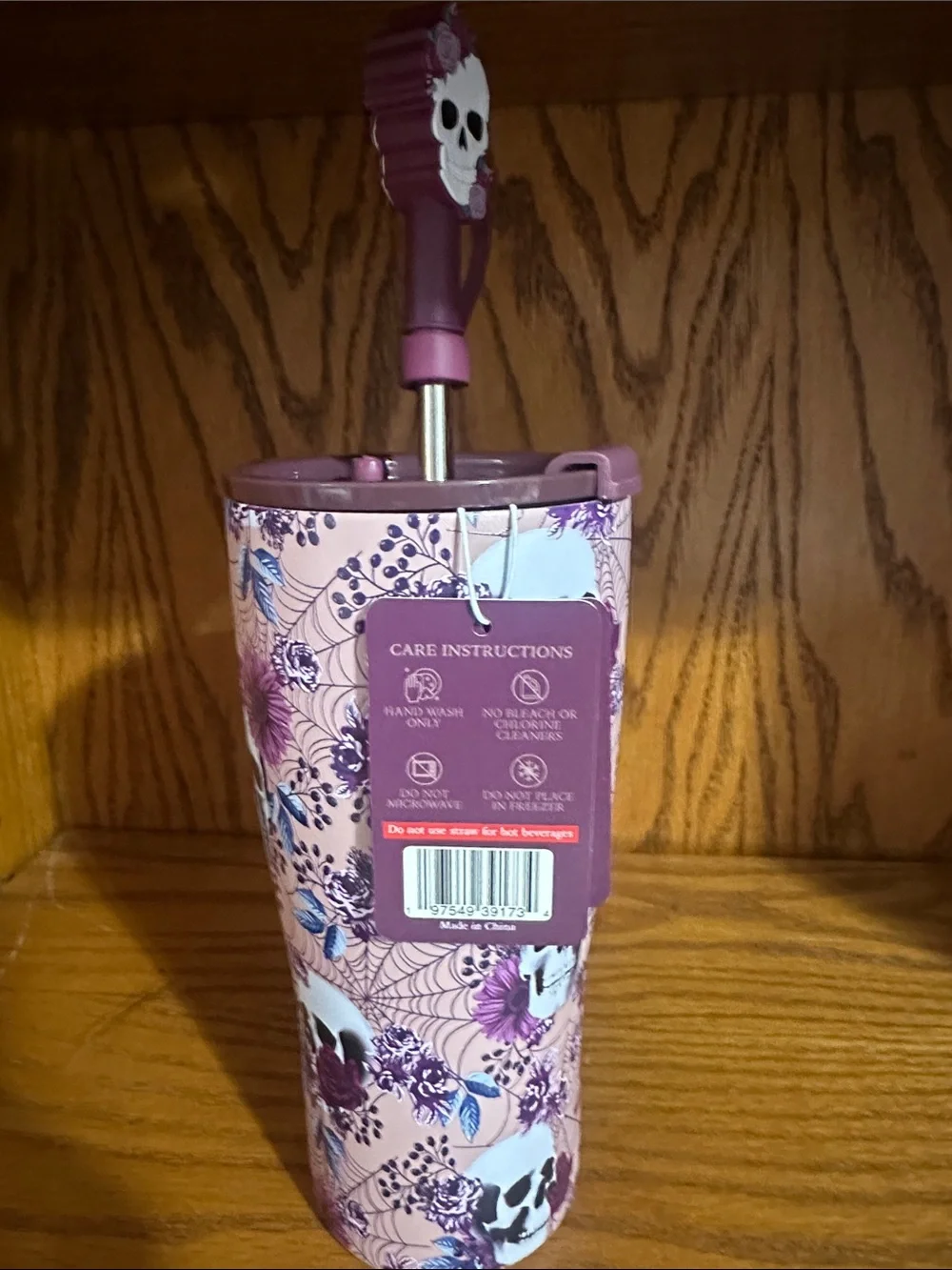 Halloween skull 20oz tumbler